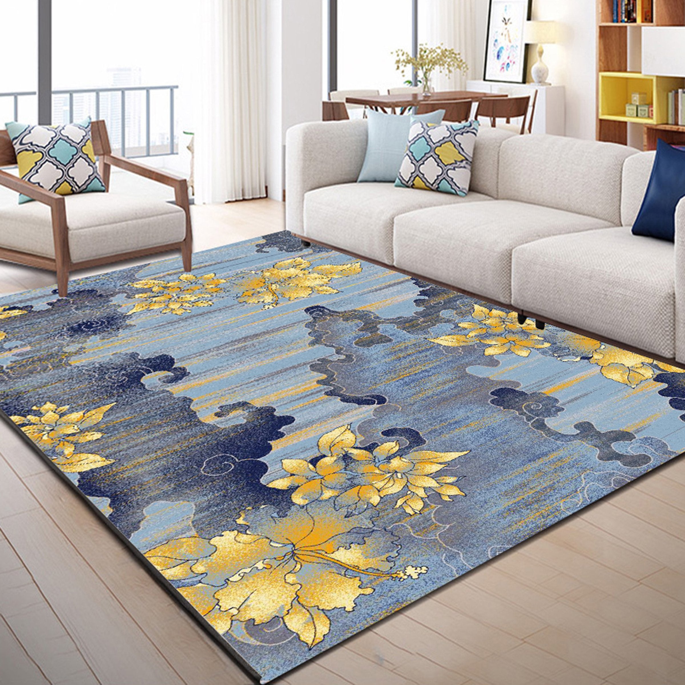 3D Colored Leaves WG231 Non Slip Rug Mat Mat AJ Creativity Home 