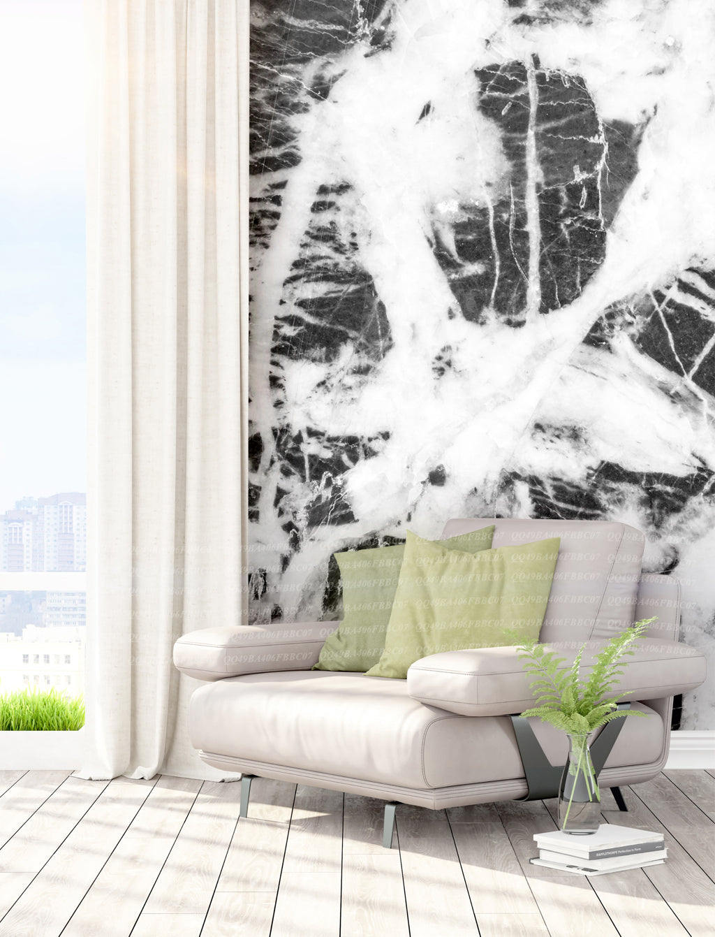 3D Black Slate WG295 Wall Murals
