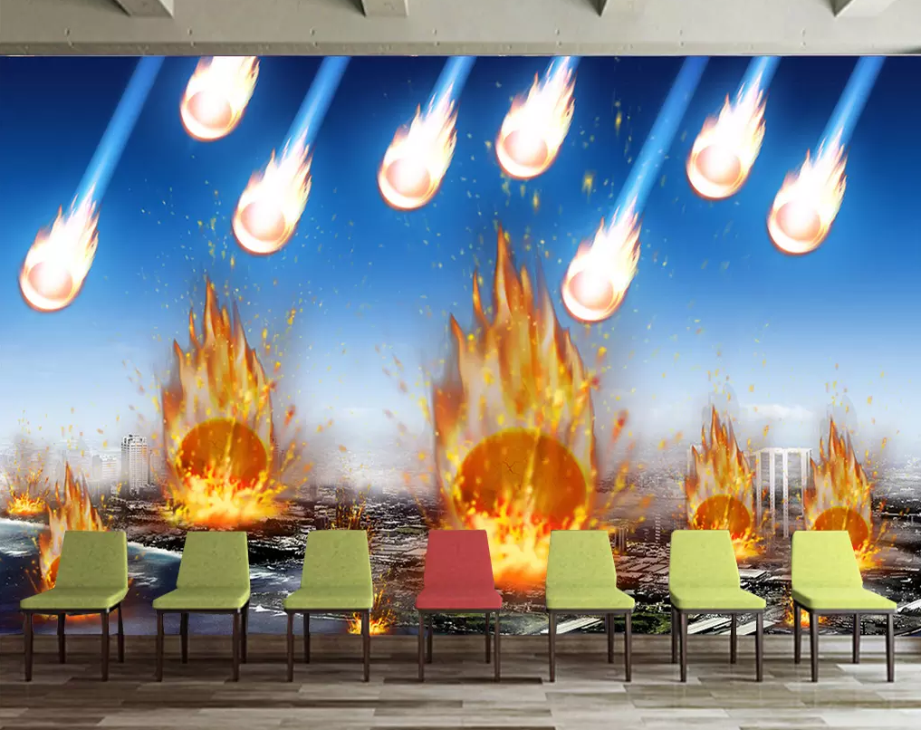 3D Meteorite Fire 404 Wallpaper AJ Wallpaper 2 