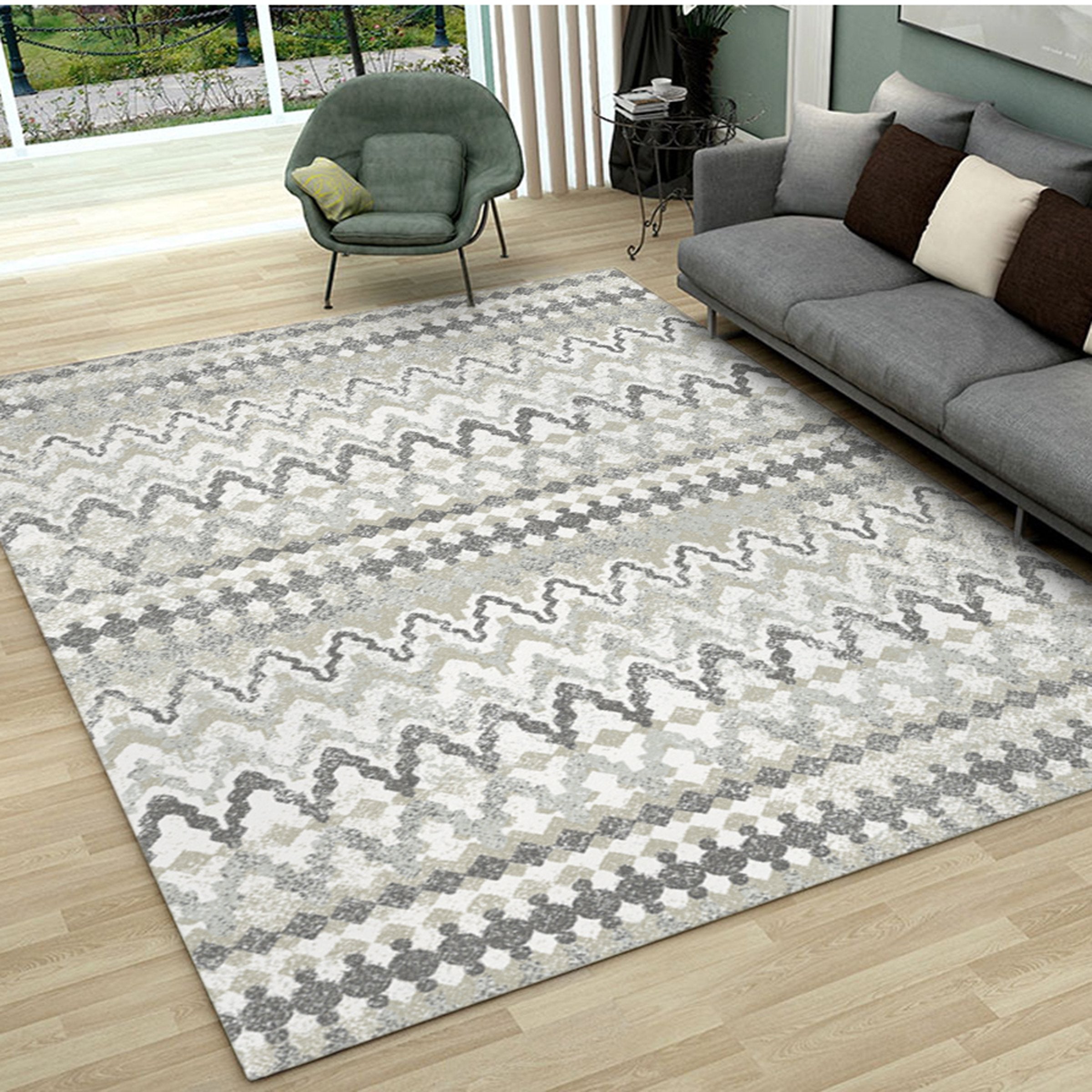 3D Color Geometry WG214 Non Slip Rug Mat Mat AJ Creativity Home 