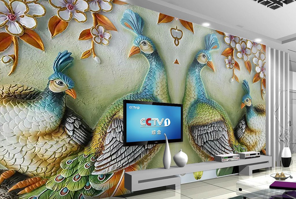 3D Peacock 115 Wall Murals Wallpaper AJ Wallpaper 2 