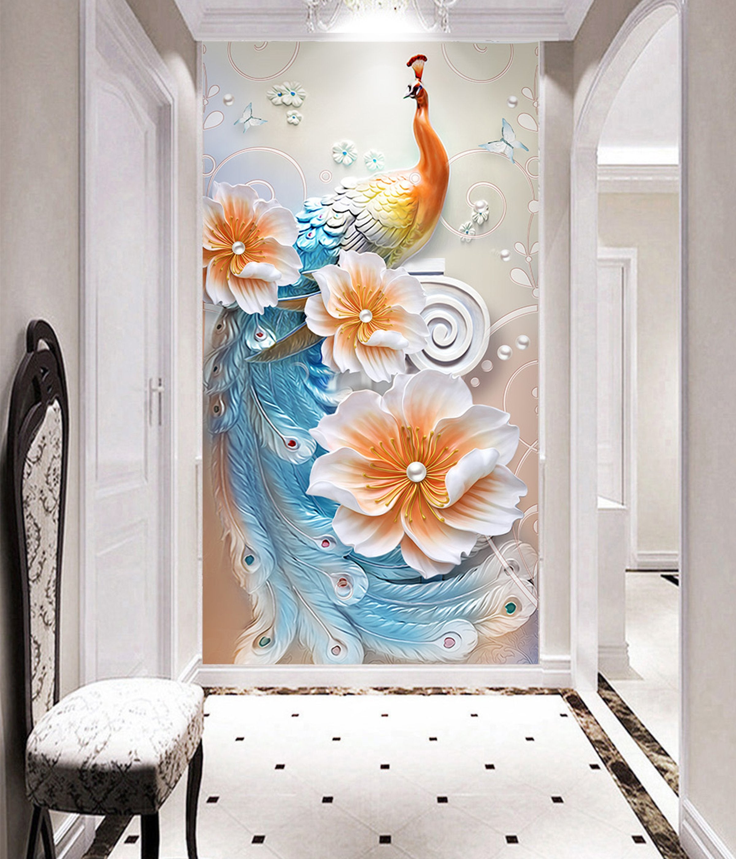 3D Peacock 89 Wall Murals Wallpaper AJ Wallpaper 2 