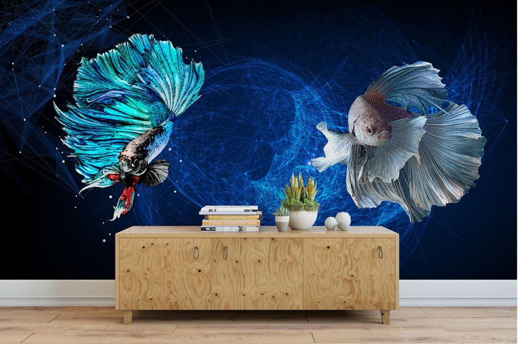 3D Beautiful Fish WG153 Wall Murals