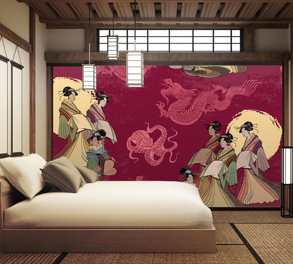3D Embroidered WG384 Wall Murals