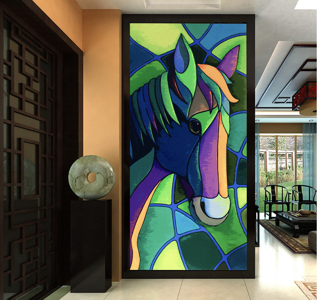 3D Colorful Horse WG051 Wall Murals