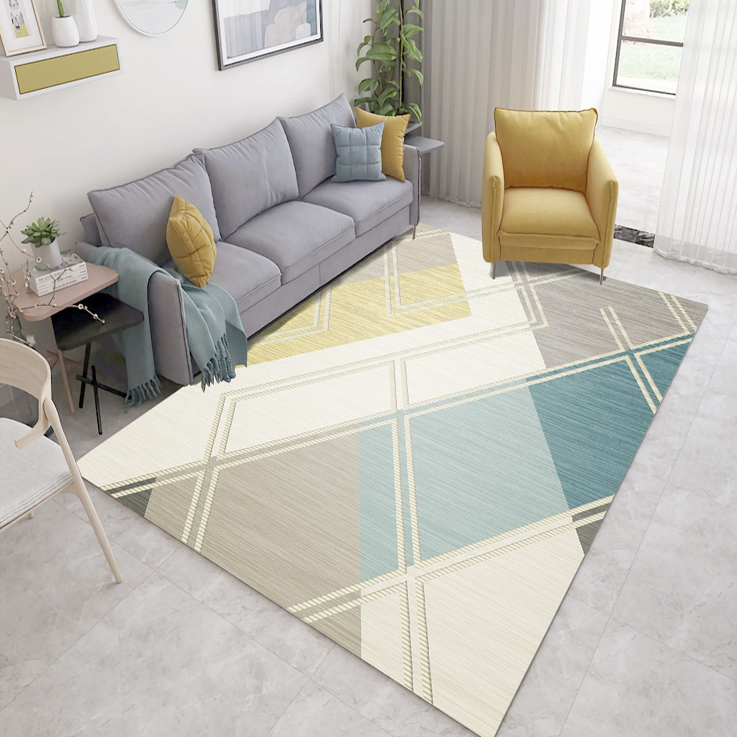 3D Light Diamond WG061 Non Slip Rug Mat Mat AJ Creativity Home 