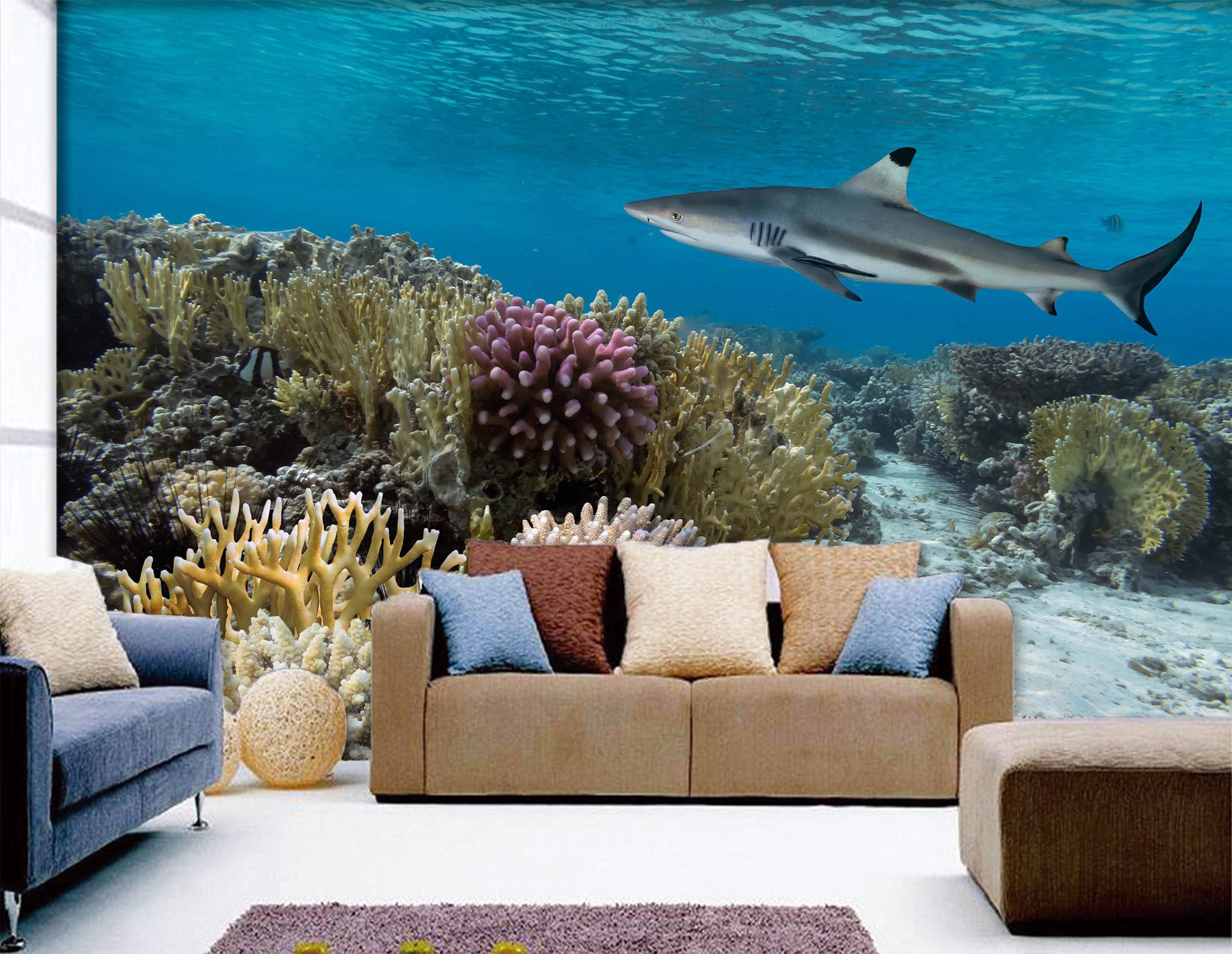 3D Sea Fish 1070 Wall Murals