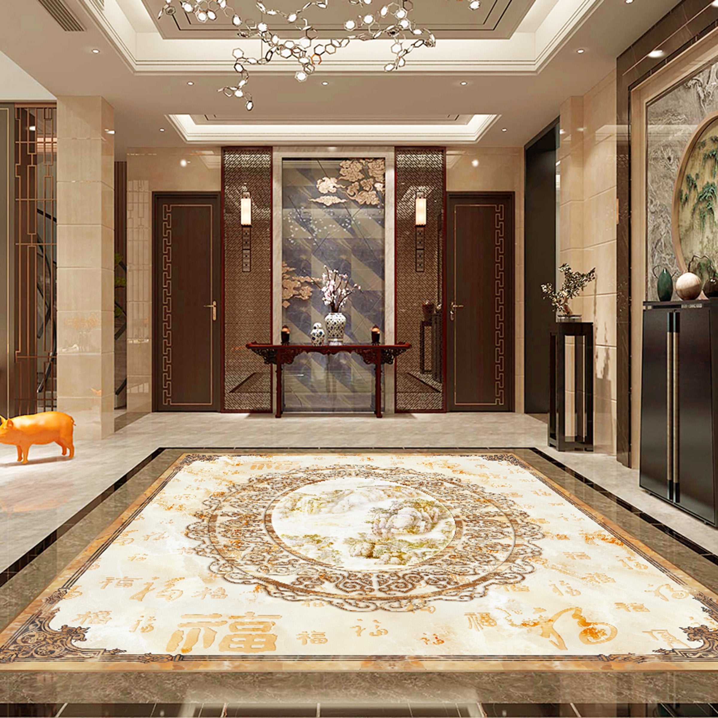 3D Color Pattern WG119 Floor Mural Wallpaper AJ Wallpaper 2 