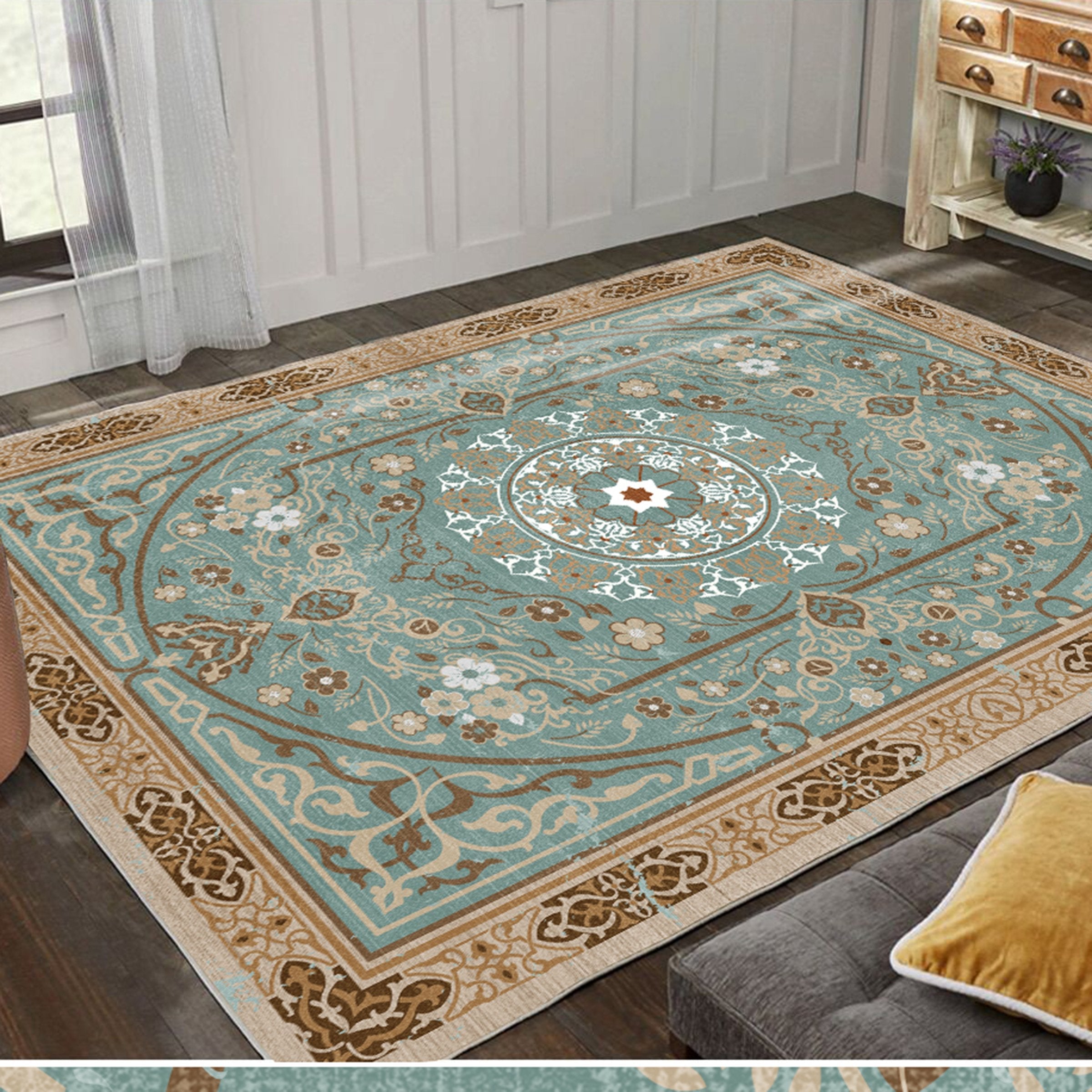 3D Color Pattern WG540 Non Slip Rug Mat Mat AJ Creativity Home 