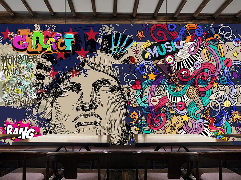 3D Color Graffiti 656 Wall Murals Wallpaper AJ Wallpaper 2 