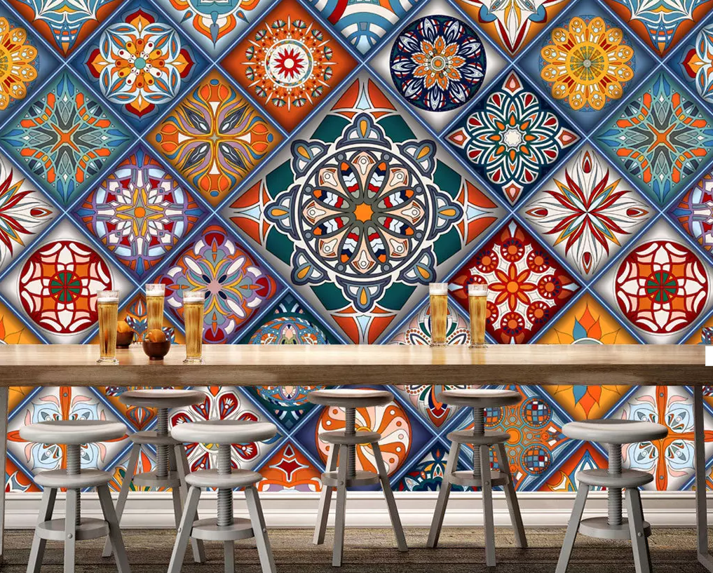 3D Diamond Flower Pattern 416 Wallpaper AJ Wallpaper 2 