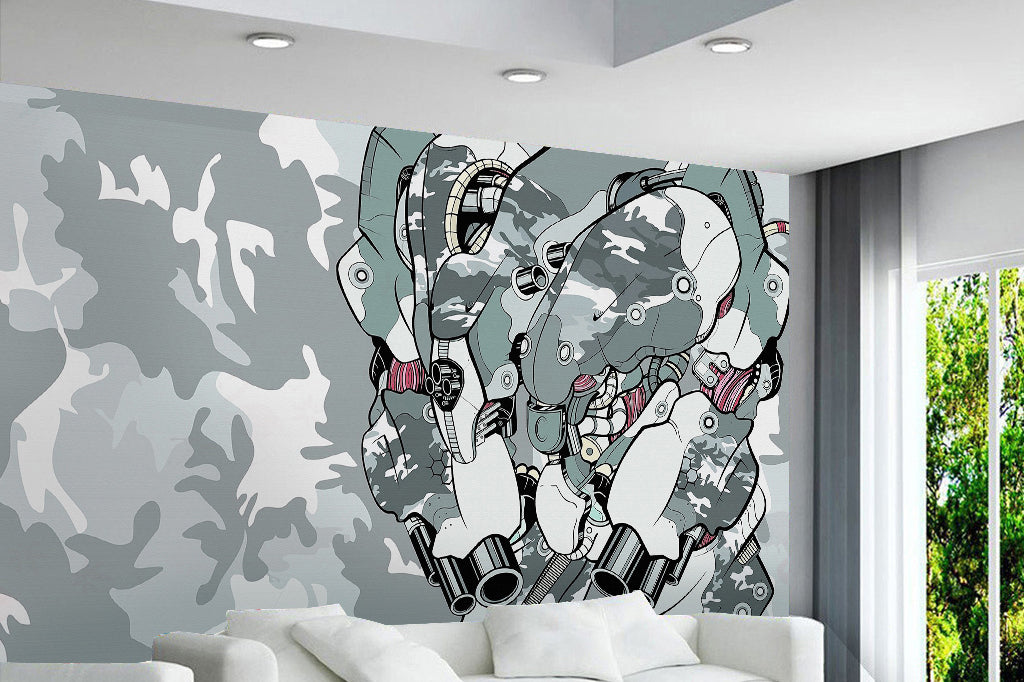 3D Robot Painting WG175 Wall Murals