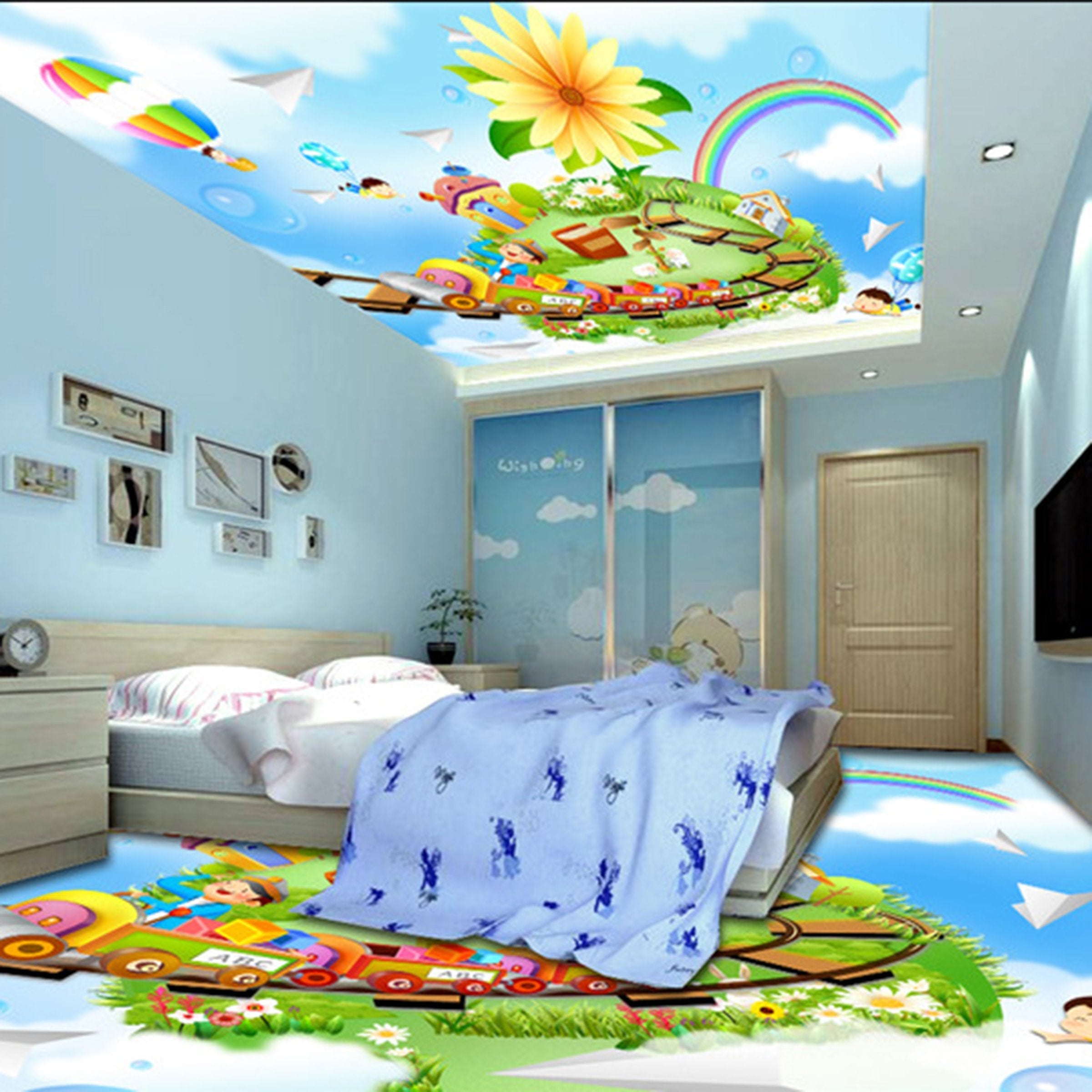 3D Children's Playground WG024 Floor Mural Wallpaper AJ Wallpaper 2 