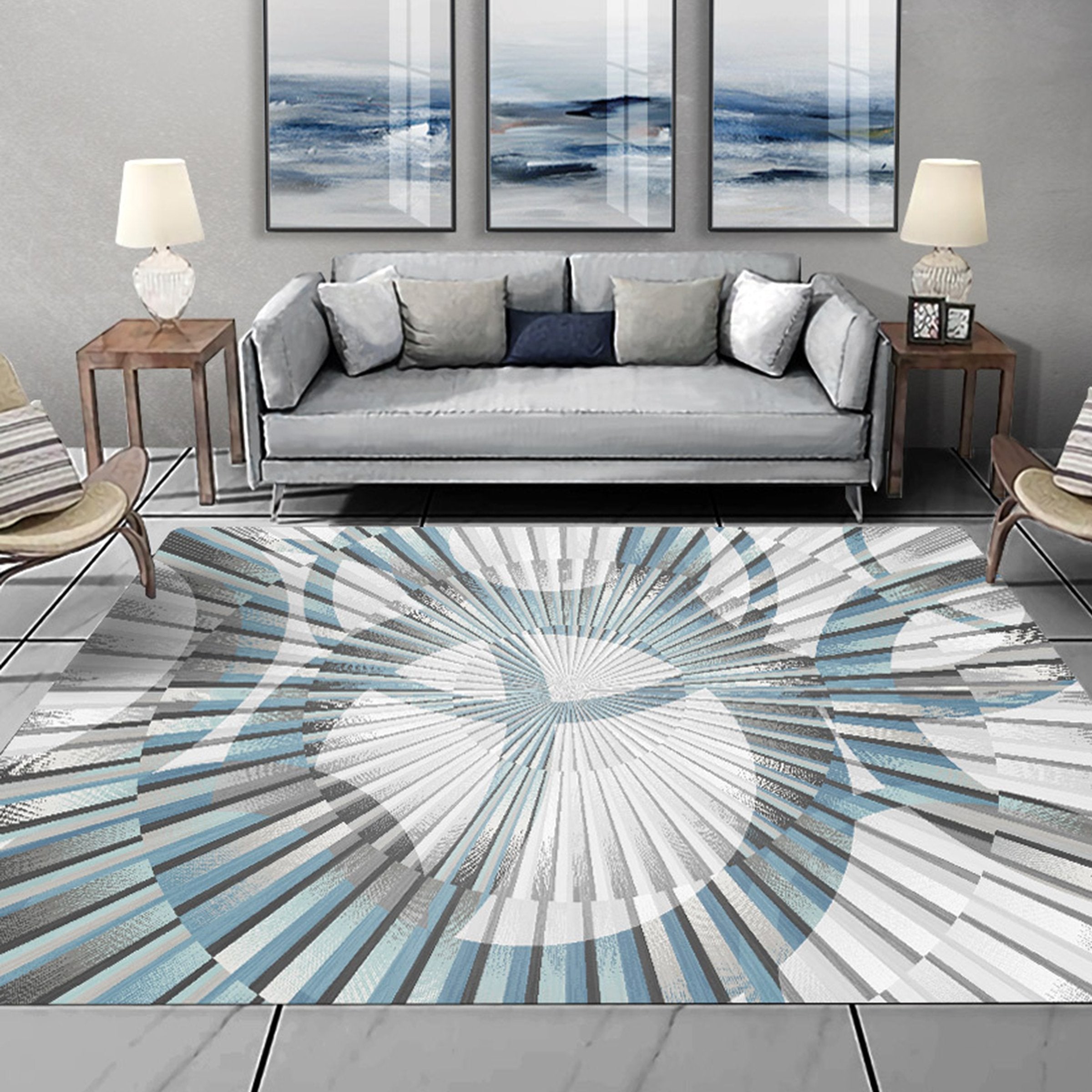 3D Color Pattern WG313 Non Slip Rug Mat Mat AJ Creativity Home 