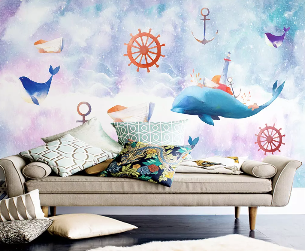 3D Sky Dolphins 1 Wallpaper AJ Wallpaper 2 