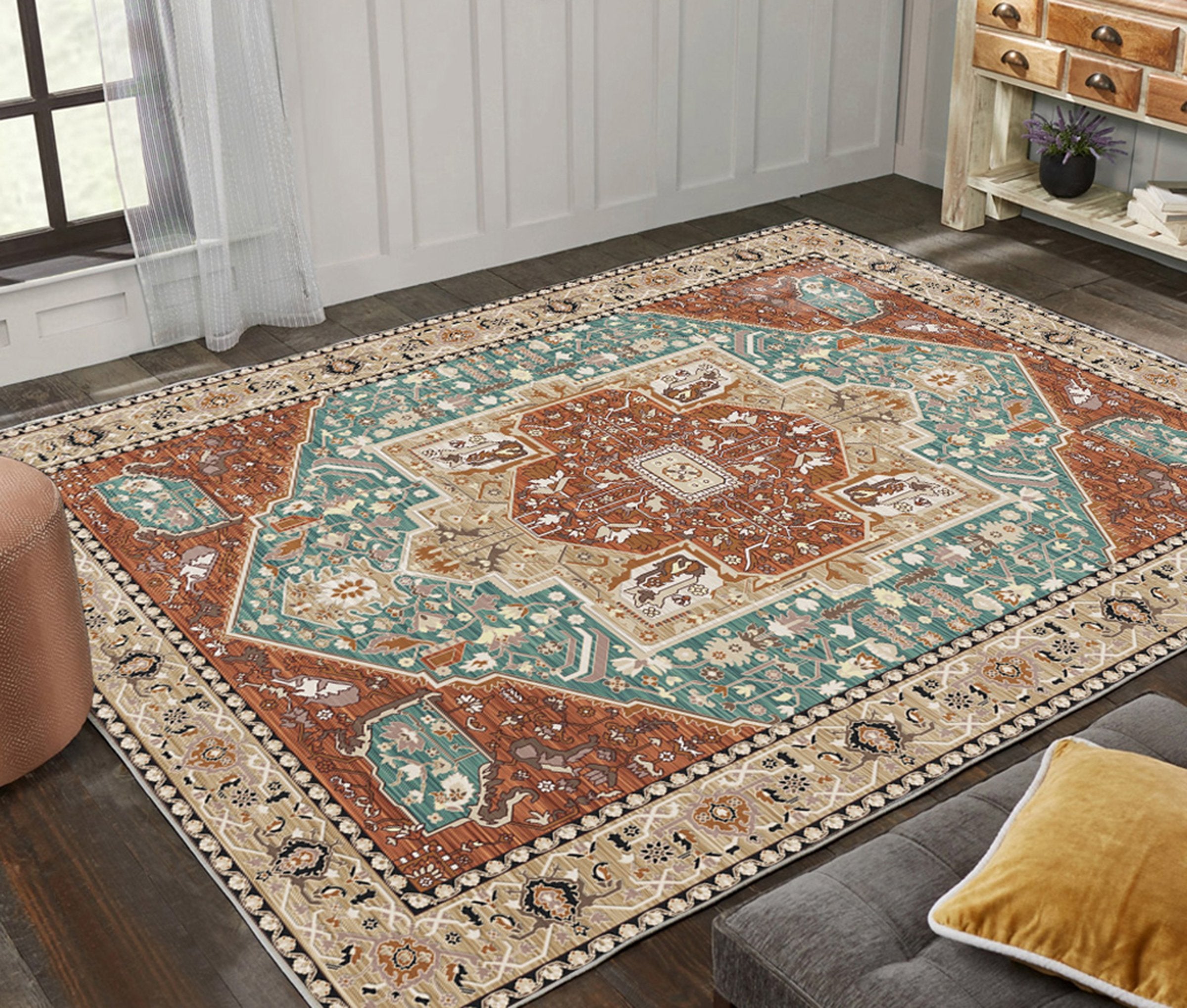 3D Modern Geometric Pattern WG418 Non Slip Rug Mat Mat AJ Creativity Home 