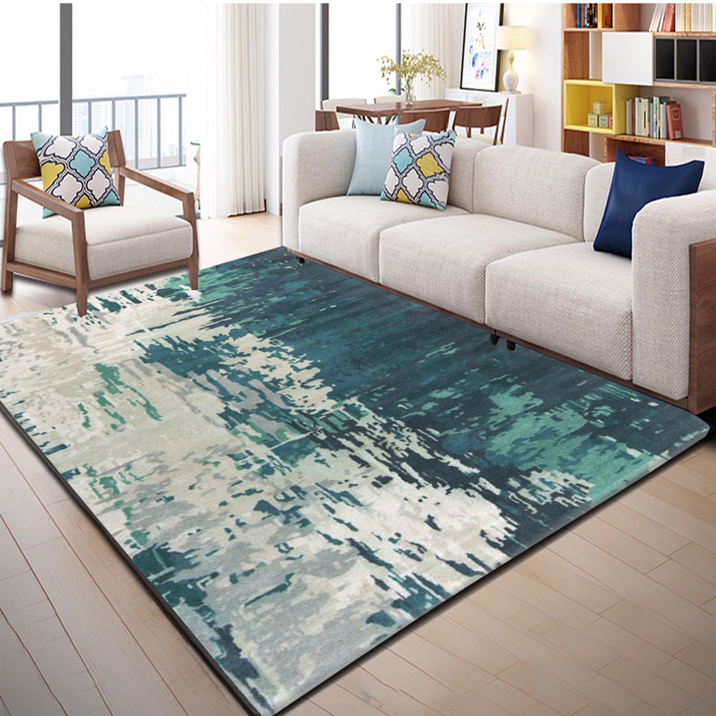 3D Dark Green Inkjet WG156 Non Slip Rug Mat Mat AJ Creativity Home 