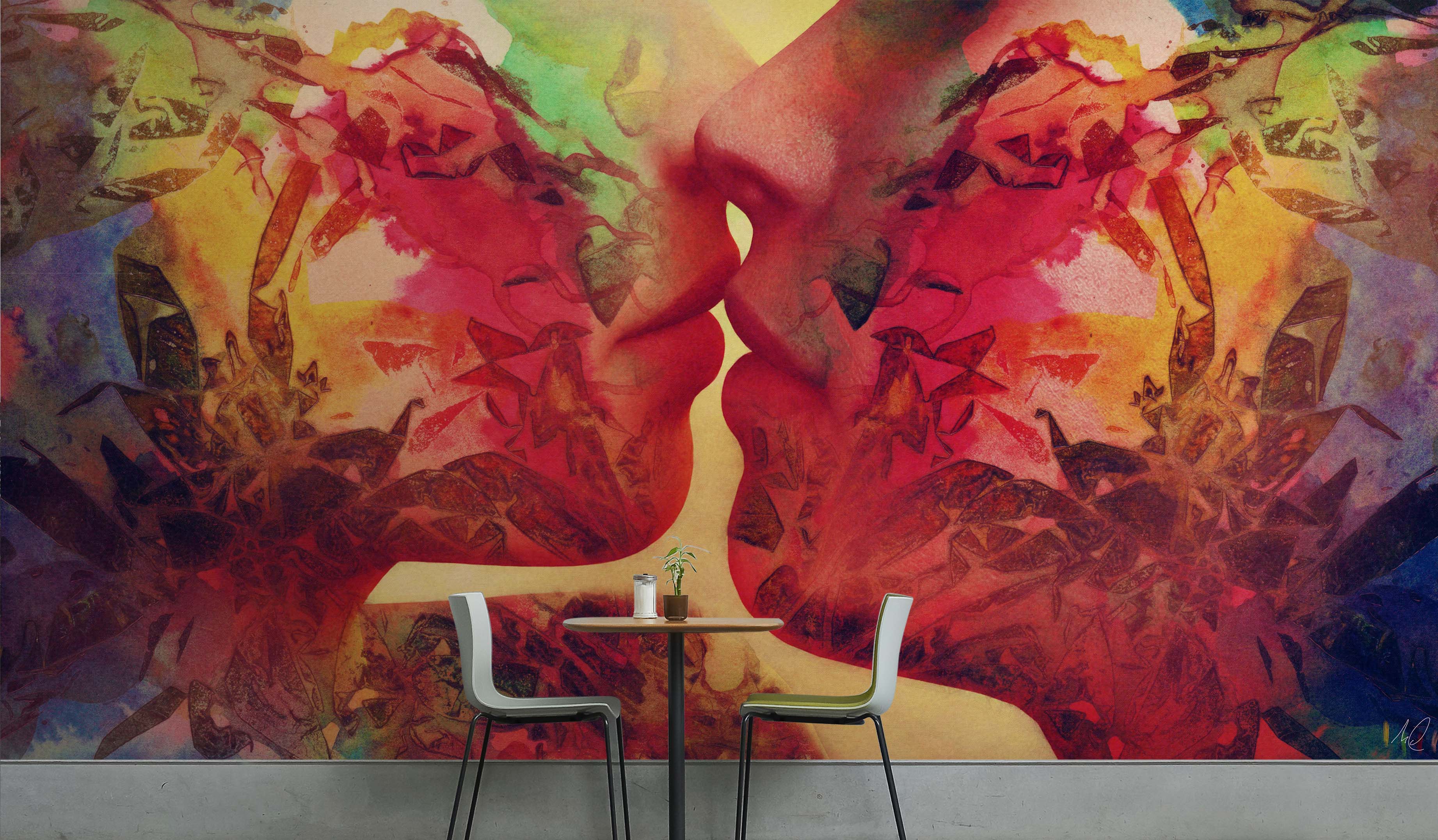 3D Graffiti Love 1405 Marco Cavazzana Wall Mural Wall Murals