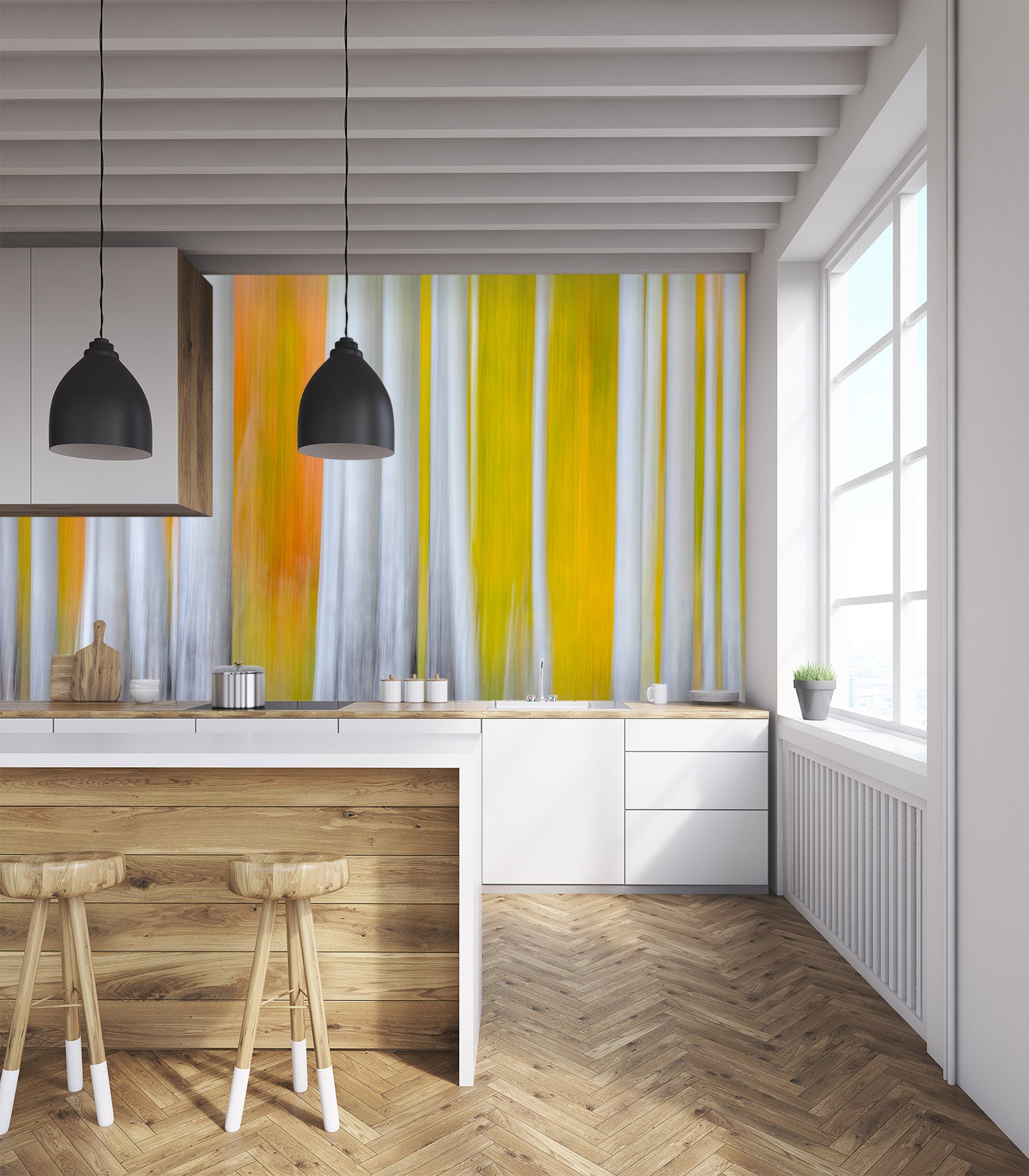 3D White Trunk 1440 Marco Carmassi Wall Mural Wall Murals