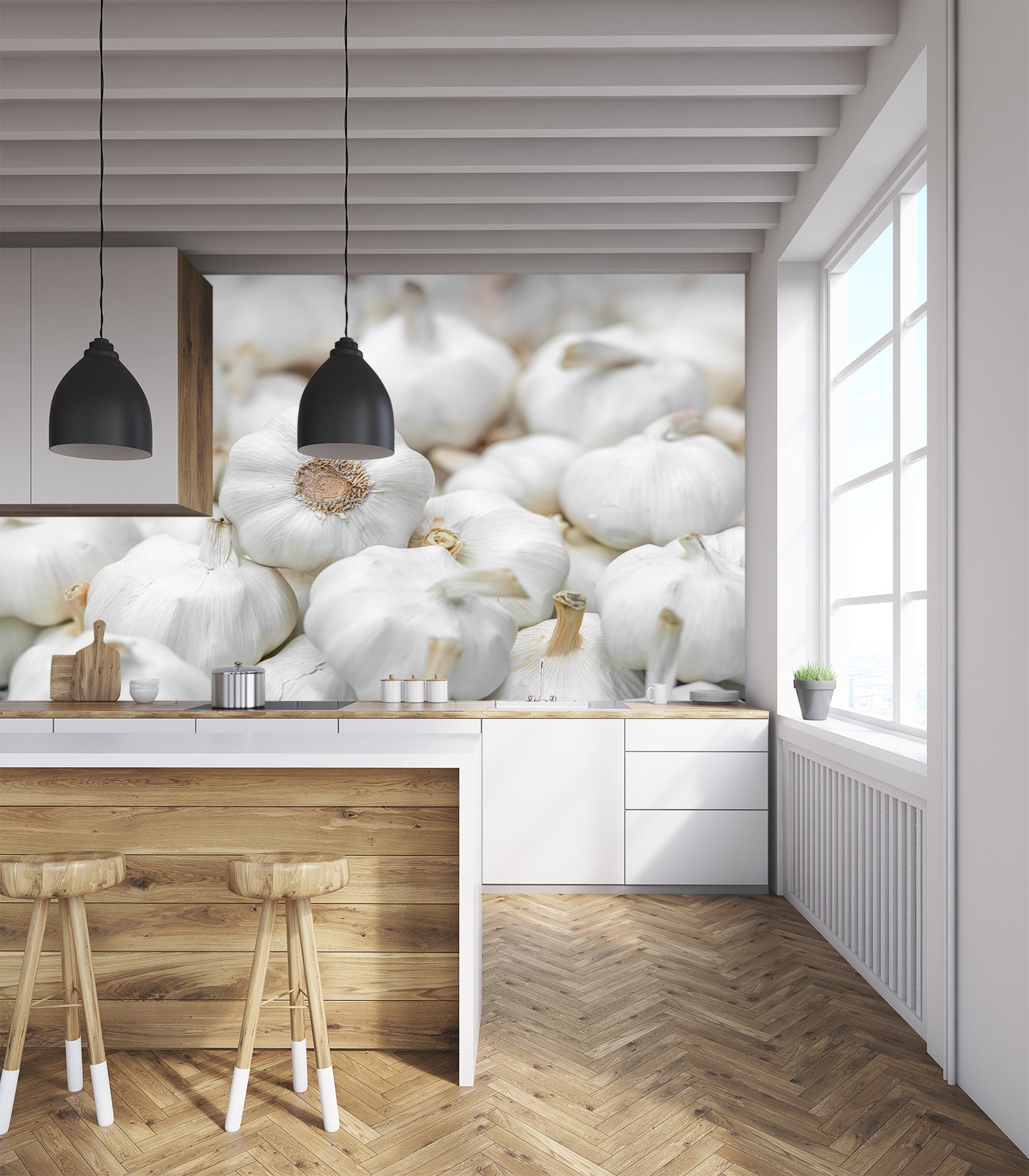 3D Kitchen Garlic 6249 Assaf Frank Wall Mural Wall Murals
