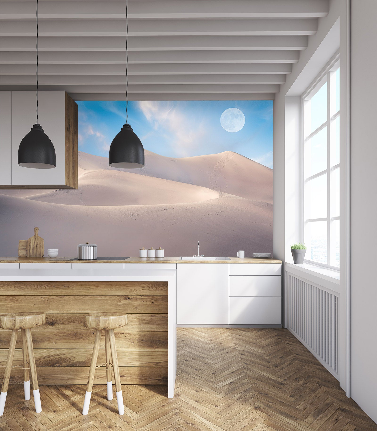 3D White Desert 1451 Marco Carmassi Wall Mural Wall Murals