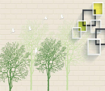 3D Spring Green Tree 849 Wallpaper AJ Wallpaper 