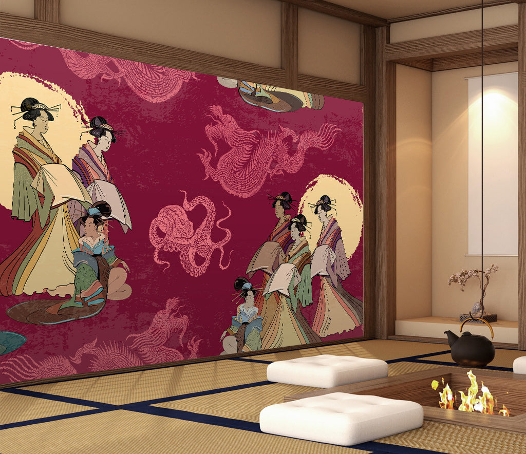 3D Embroidered WG384 Wall Murals