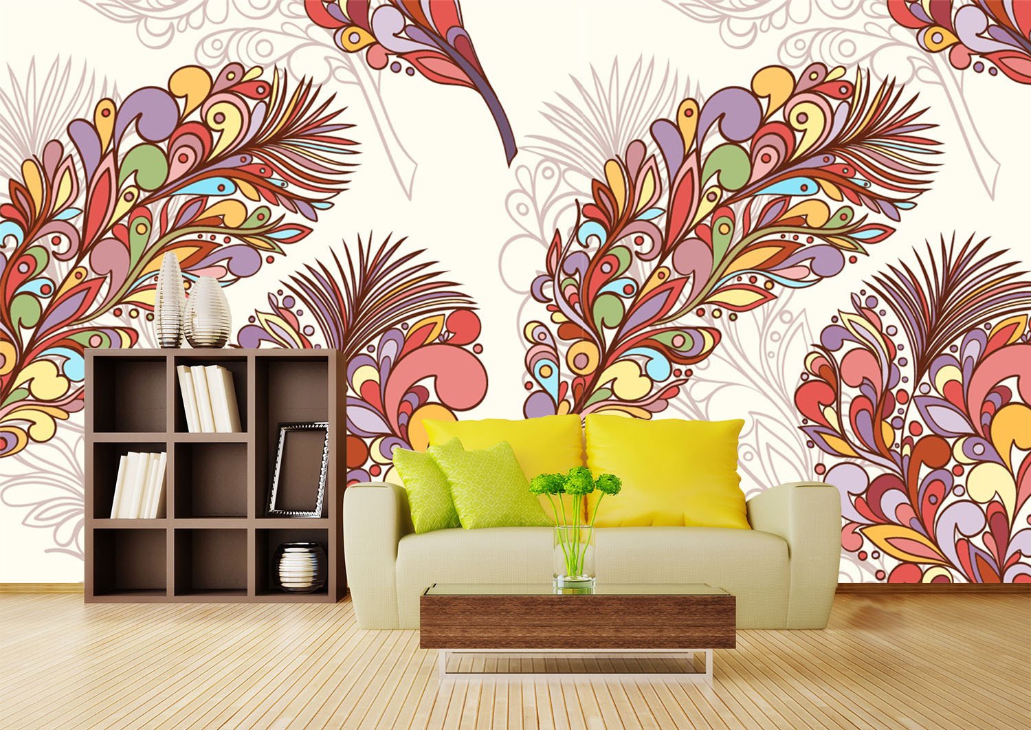 3D Flower Feather 75 Wallpaper AJ Wallpaper 