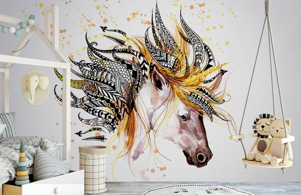 3D Abstract Horse 200 Wall Murals Wallpaper AJ Wallpaper 2 