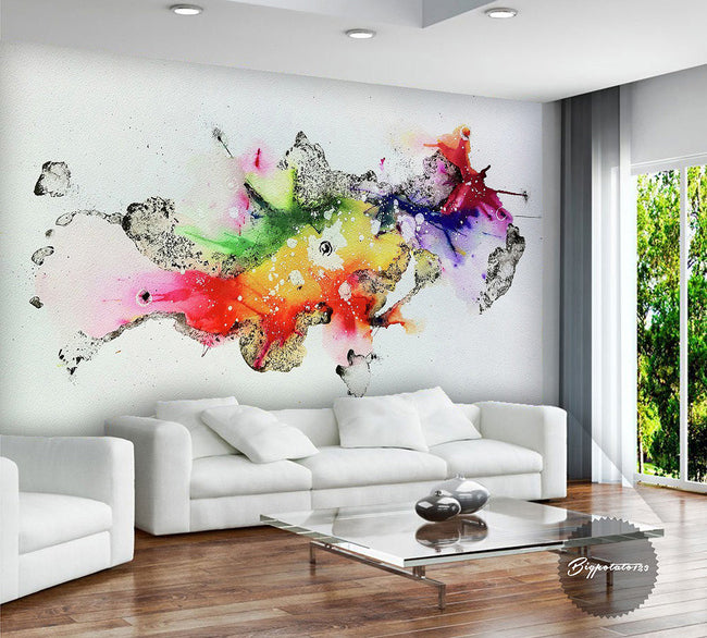 3D Brightly Painted WG063 Wall Murals