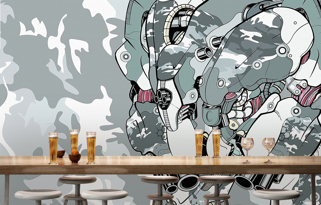 3D Robot Painting WG175 Wall Murals