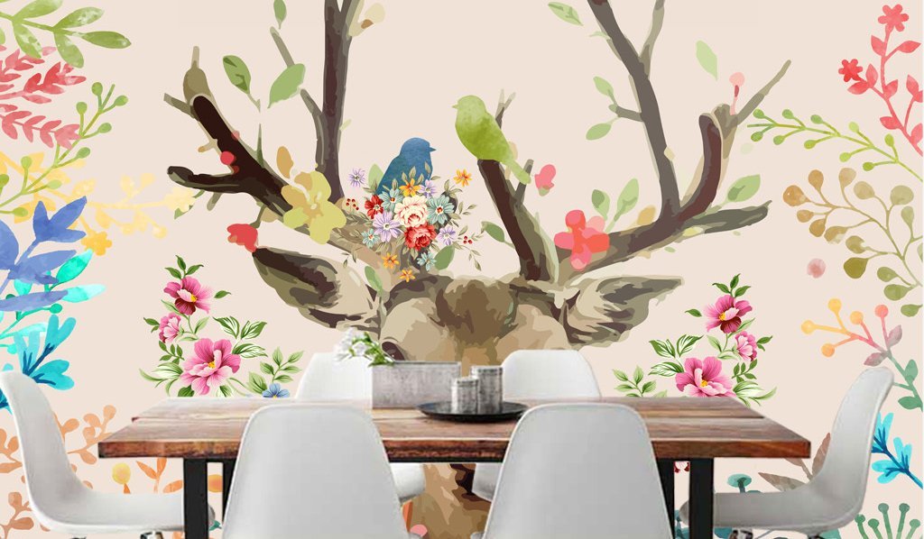 3D Elk 346 Wall Murals Wallpaper AJ Wallpaper 2 