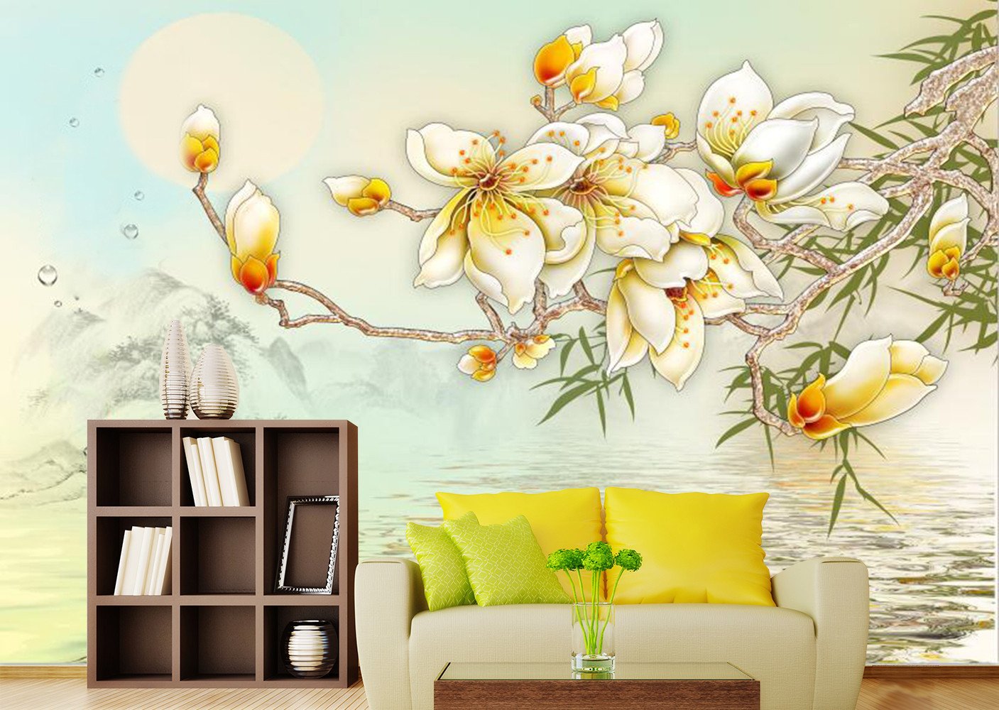 White Pear Flower 654 Wallpaper AJ Wallpaper 1 