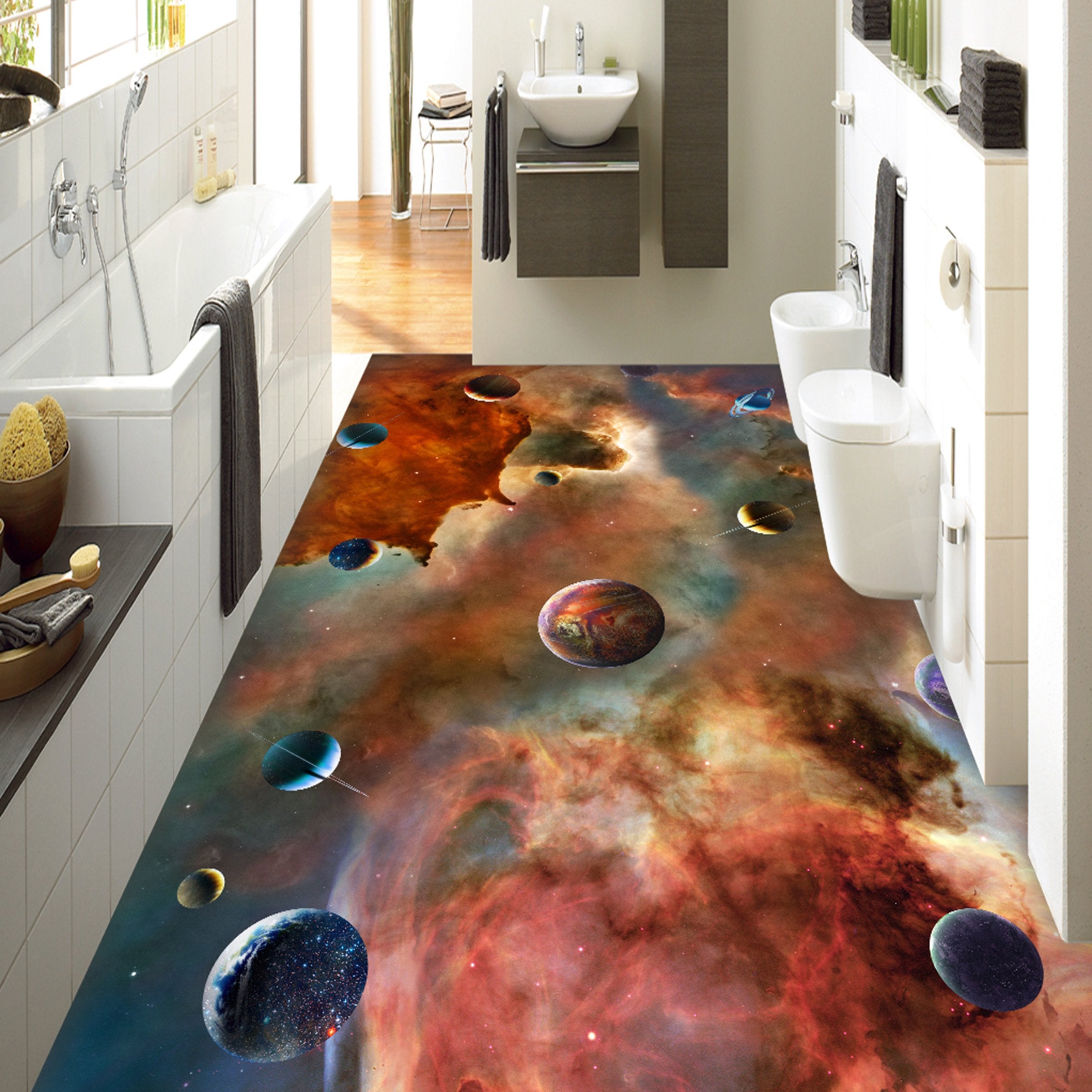 3D Colored Starry Sky WG713 Floor Mural Wallpaper AJ Wallpaper 2 