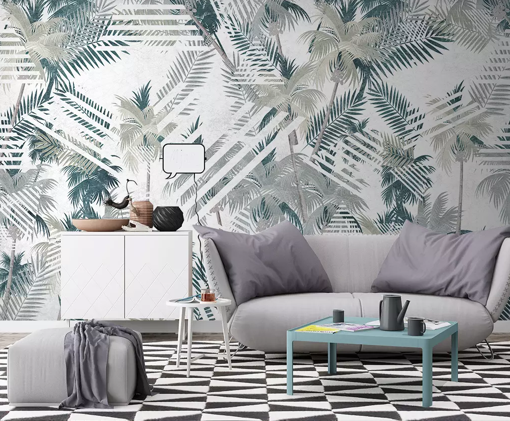 3D Coconut Tree Pattern 372 Wallpaper AJ Wallpaper 2 