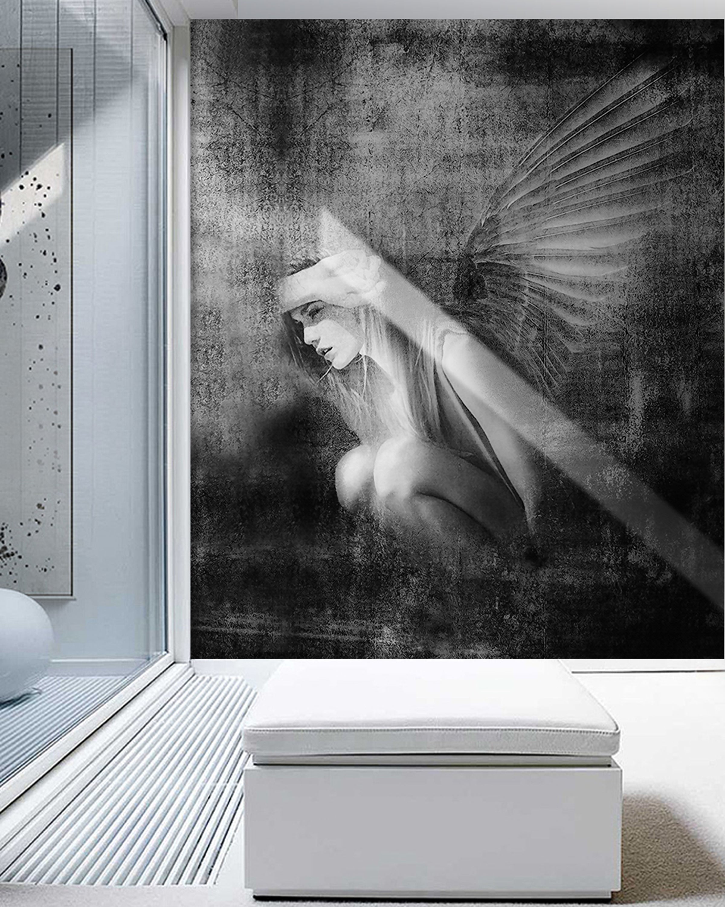 3D Girl Wings WG045 Wall Murals