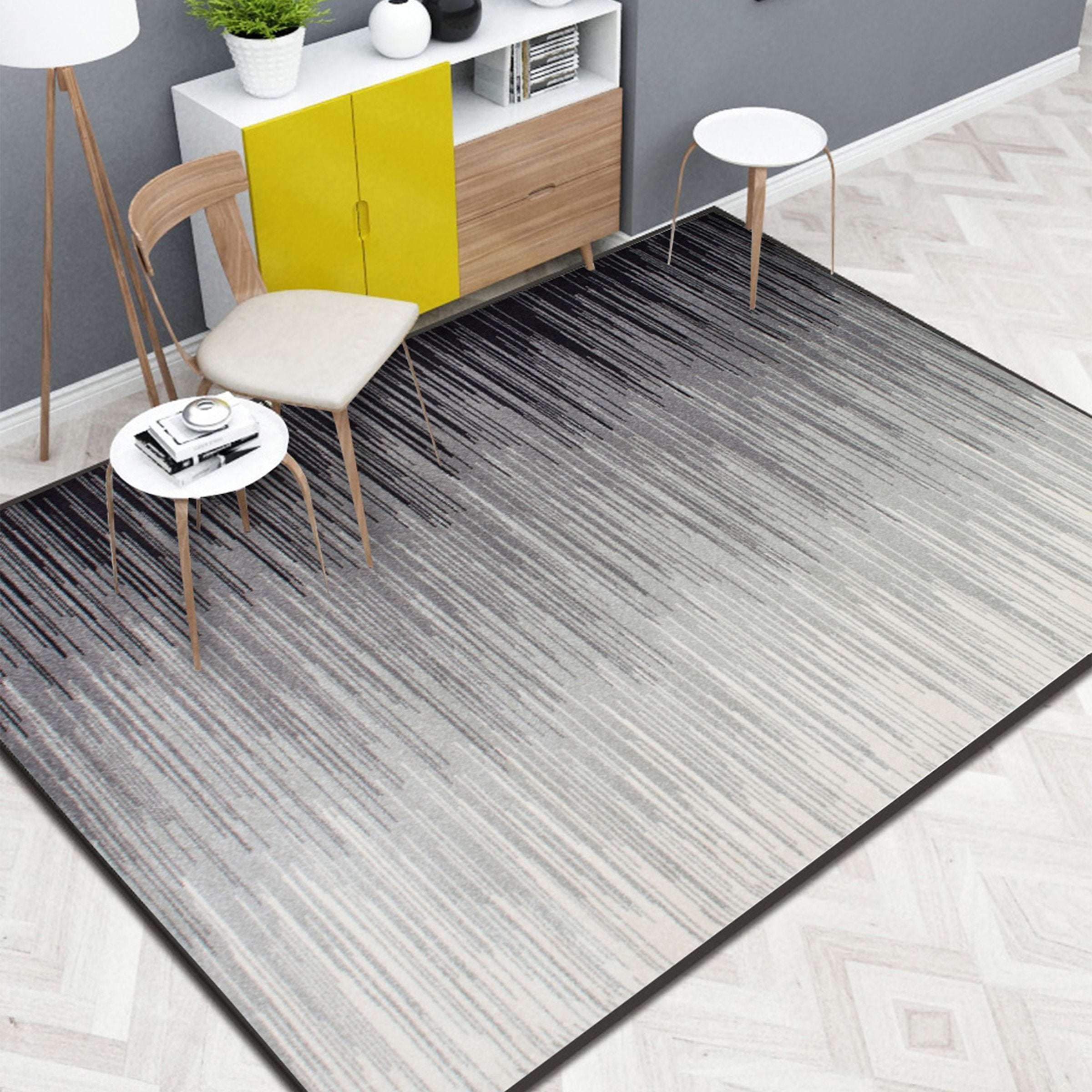 3D Color Stripe WG167 Non Slip Rug Mat Mat AJ Creativity Home 