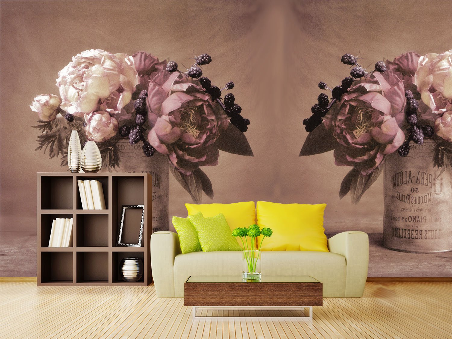 Special Flowers Vase Wallpaper AJ Wallpaper 