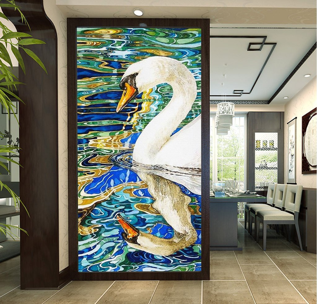 3D White Swan 383 Wall Murals Wallpaper AJ Wallpaper 2 