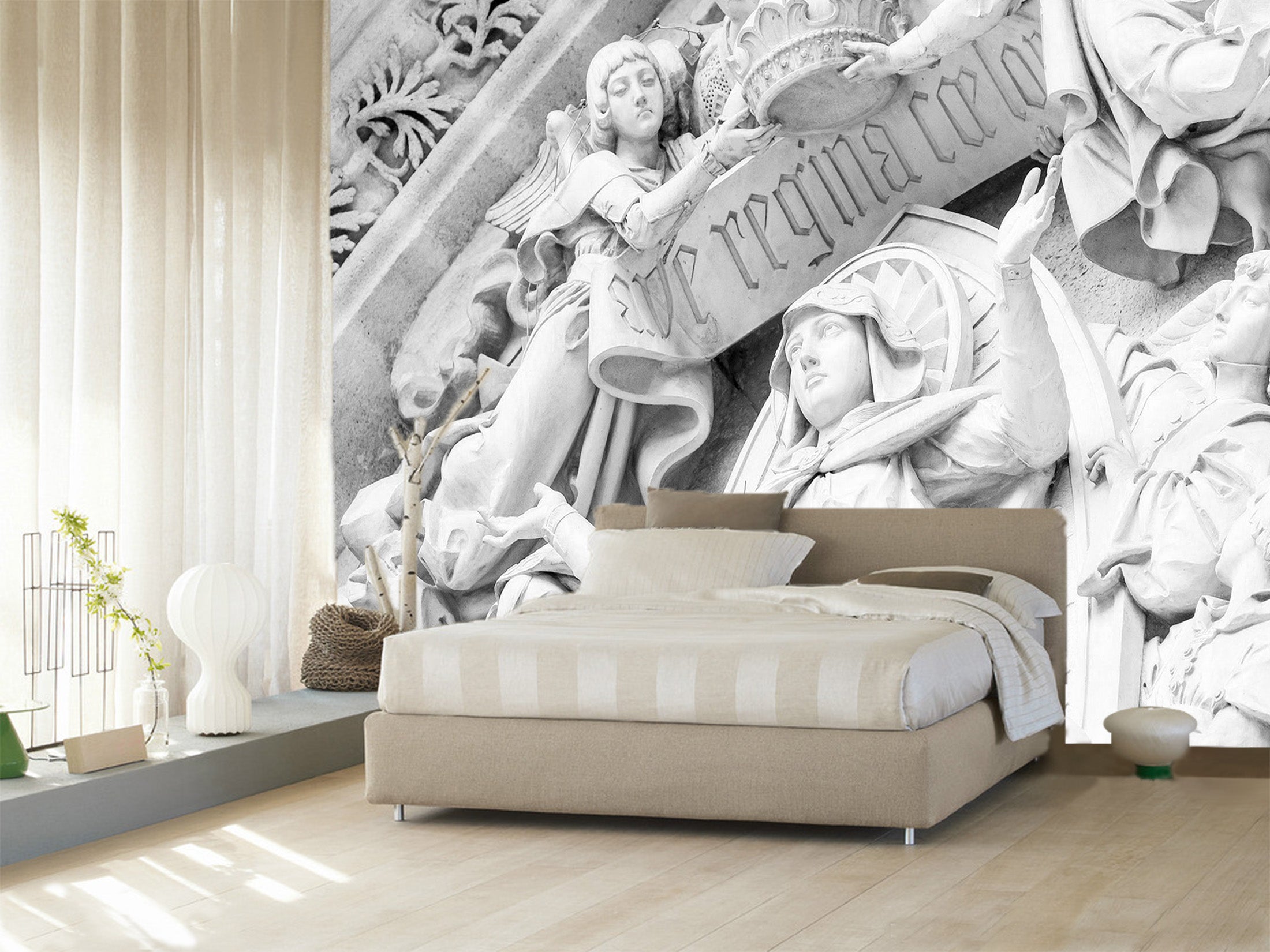 3D Carving Girl 1595 Wall Murals