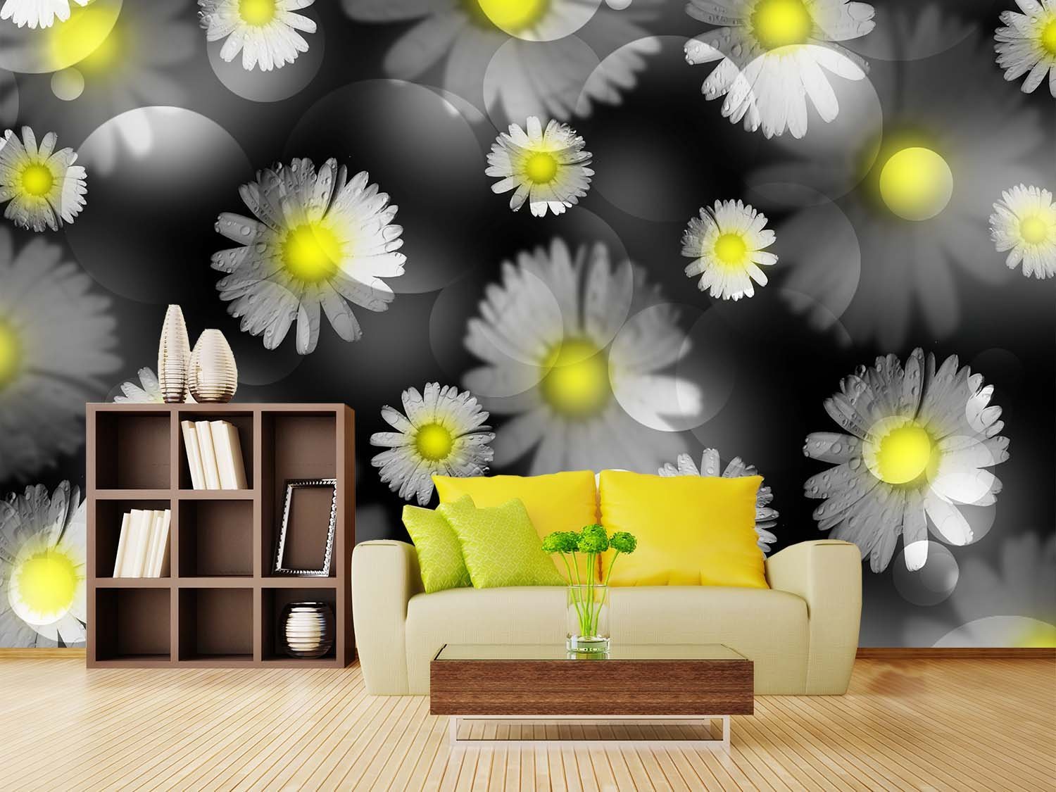 3D Chrysanthemum Sea 003 Wallpaper AJ Wallpaper 