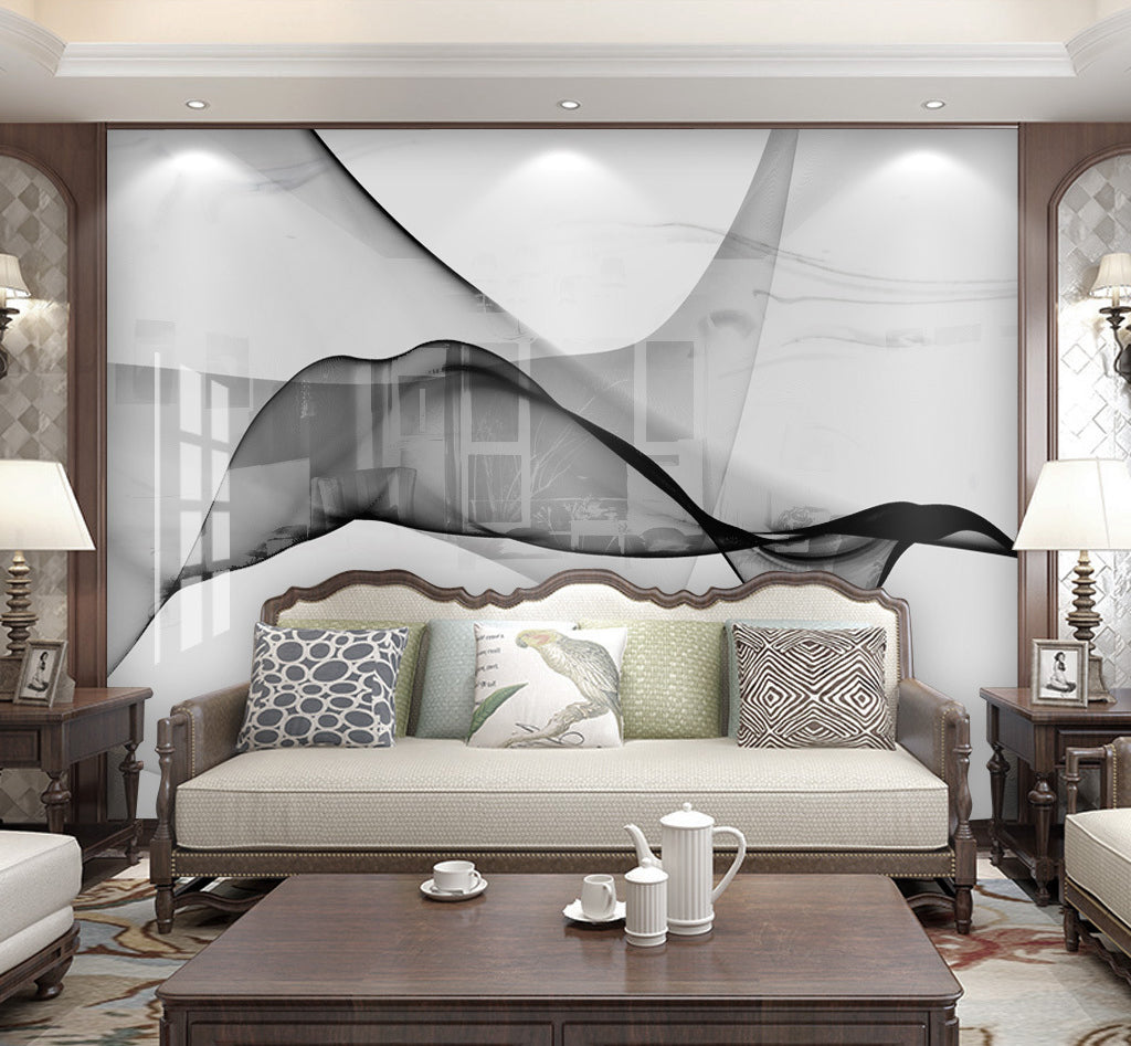 3D Abstract Ink WG471 Wall Murals
