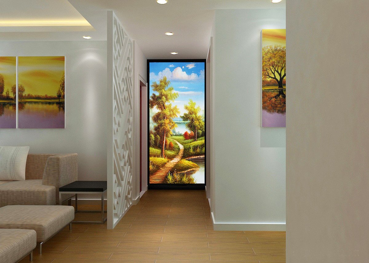 3D Forest Oil Painting tree Wallpaper AJ Wallpaper 1 