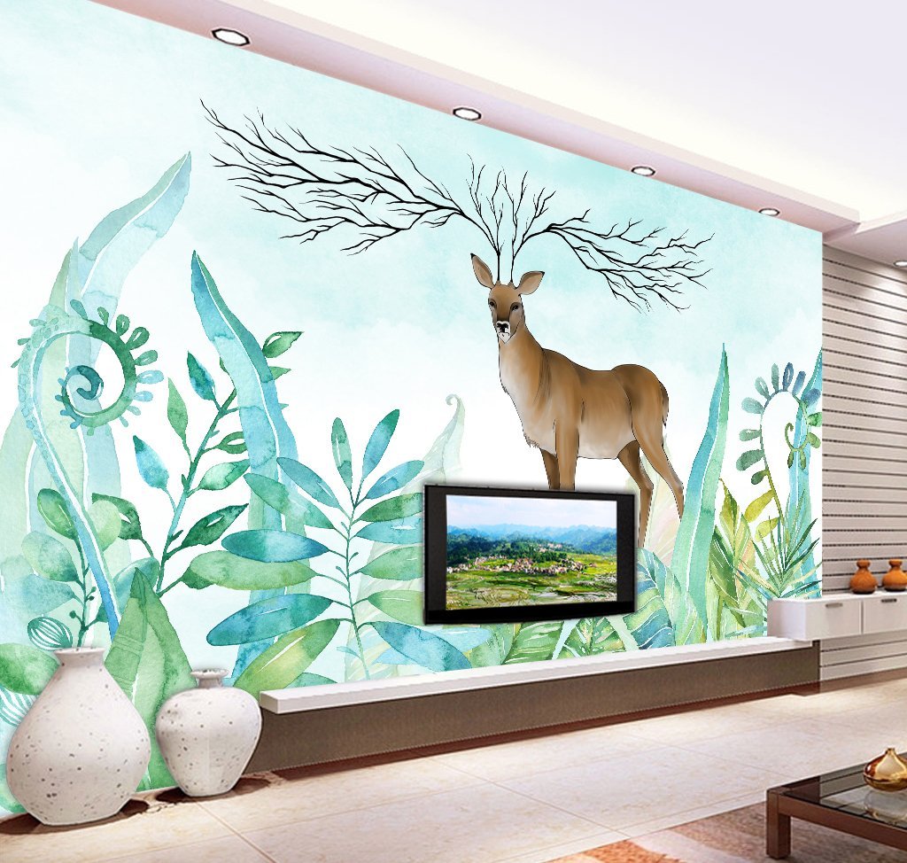 3D Deer 135 Wall Murals Wallpaper AJ Wallpaper 2 