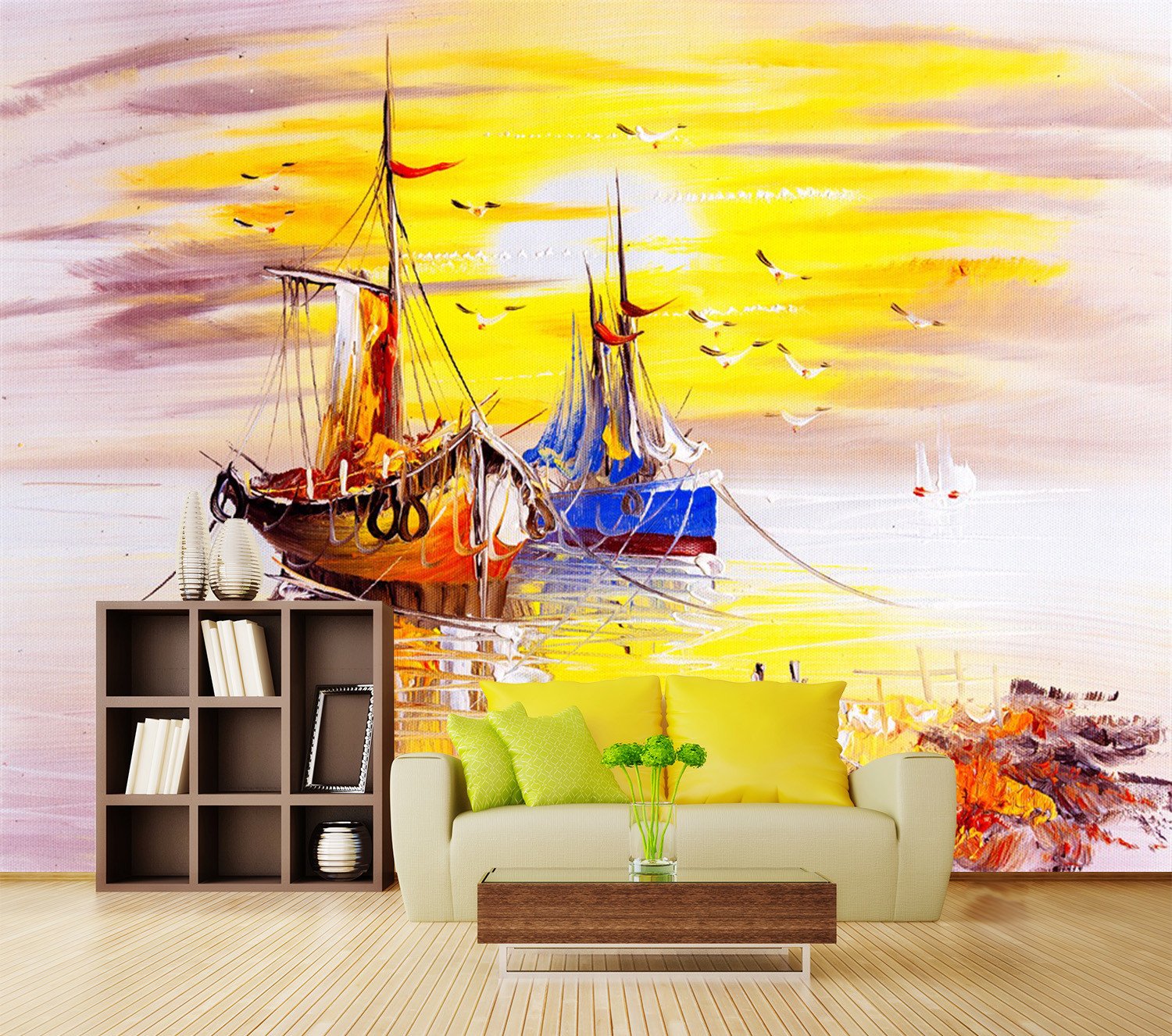 3D Sailing Sea Boat 294 Wallpaper AJ Wallpaper 