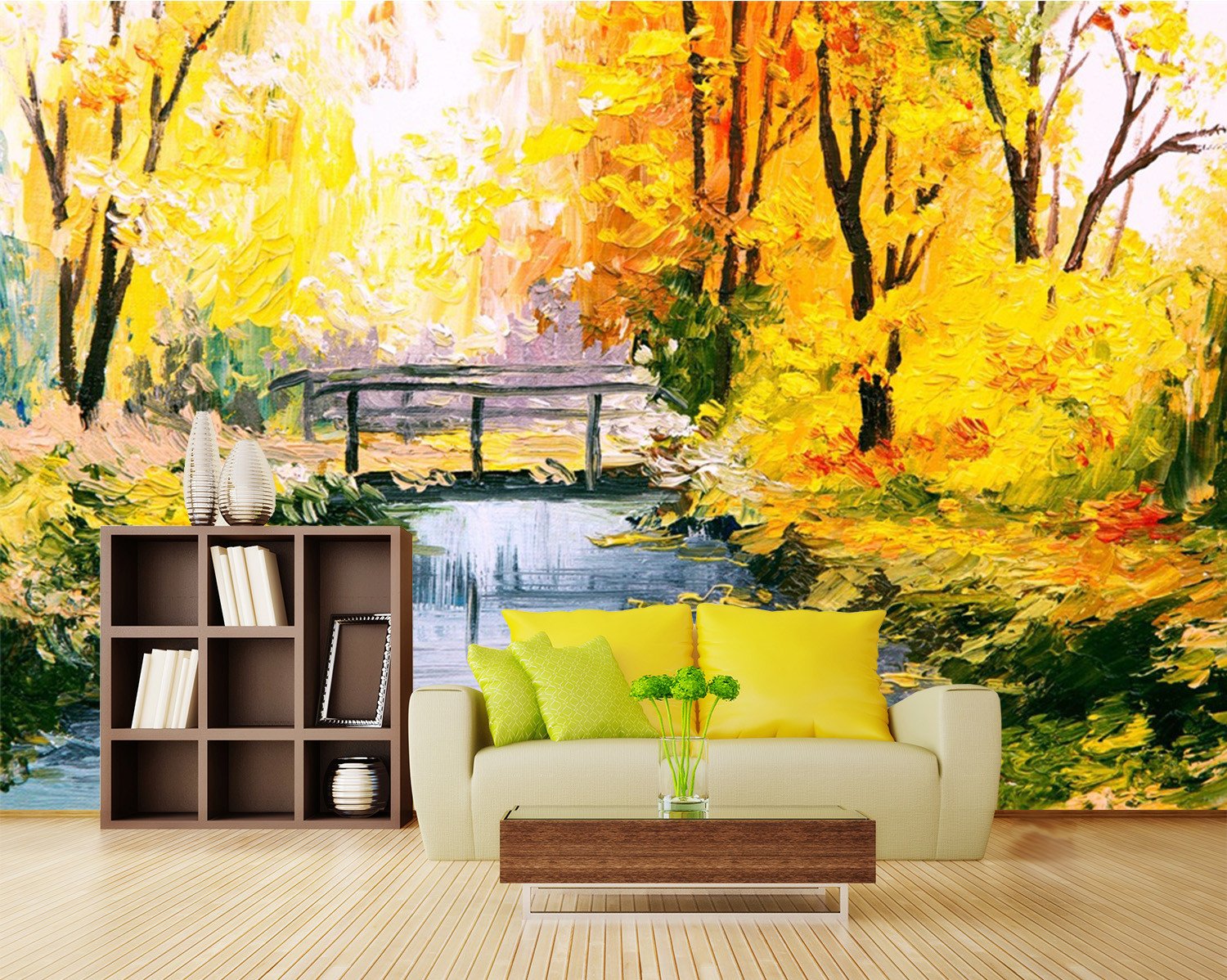 3D Poplar Tree River 287 Wallpaper AJ Wallpaper 