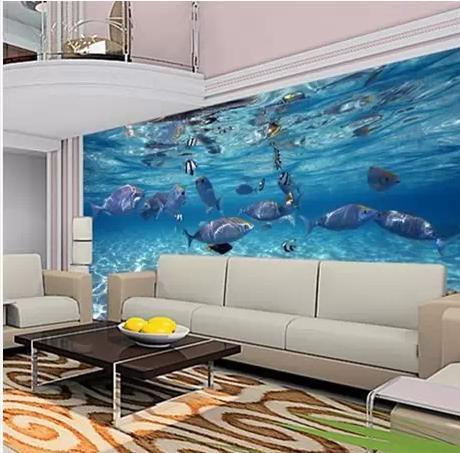 3D Seaweed Fish 005 Wallpaper AJ Wallpaper 