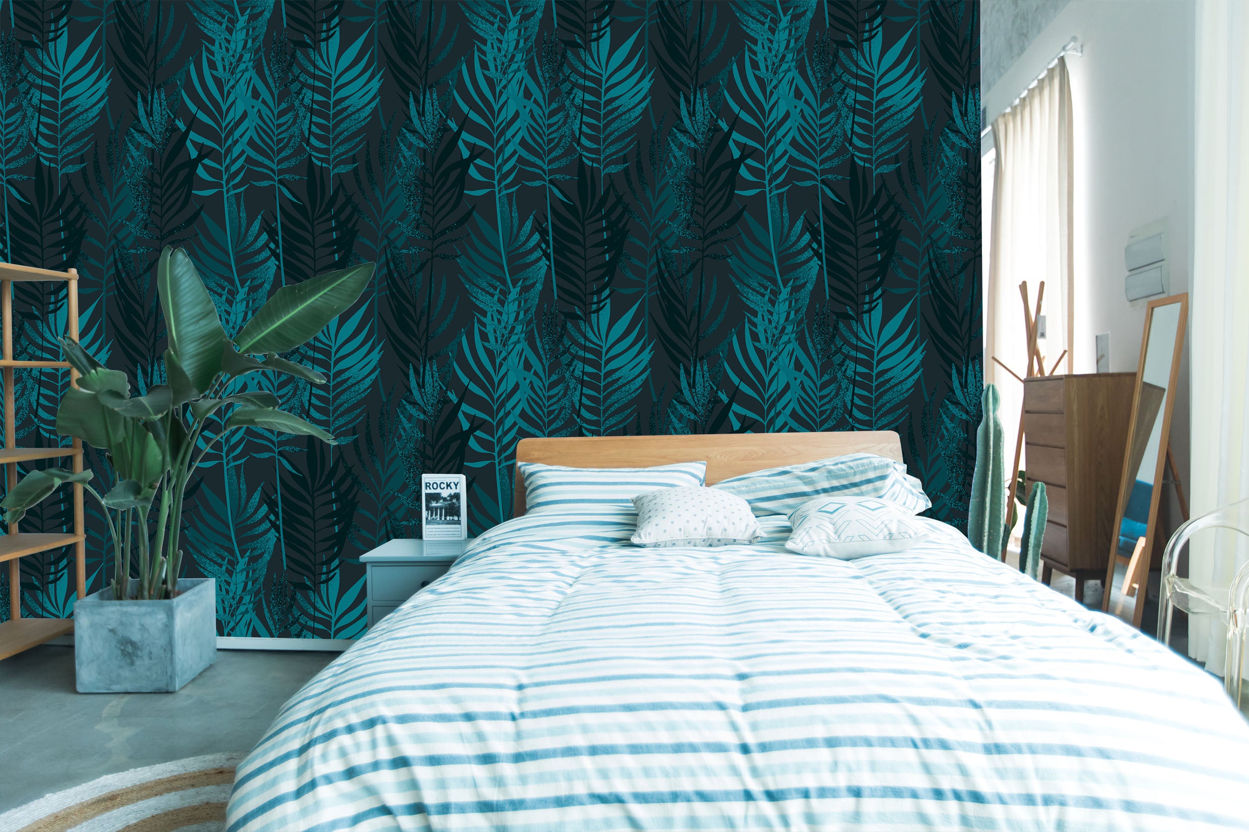 3D Leaf Graphic 42 Wall Murals