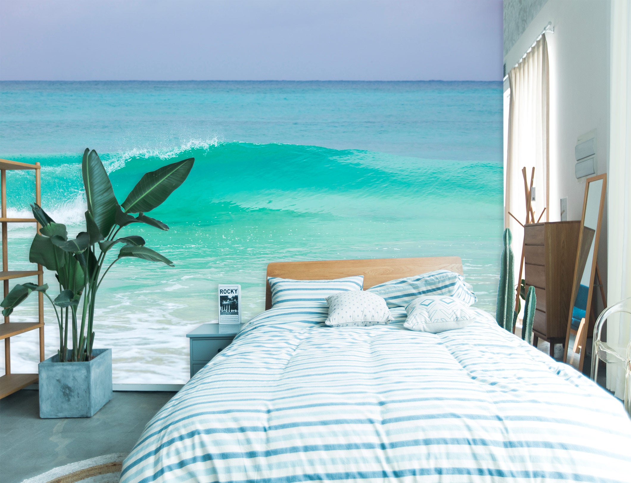 3D Blue Waves 6230 Assaf Frank Wall Mural Wall Murals