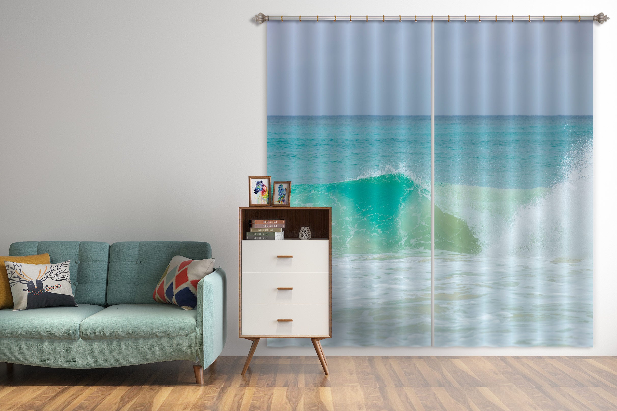3D Ocean Spray 6532 Assaf Frank Curtain Curtains Drapes